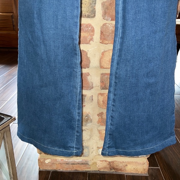 Molly green blue Jean ruffled pant suit m - Picture 6 of 10